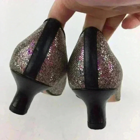 Vaneli Heels 6 Sequins Shiny Party Holiday Retro - Picture 7 of 9